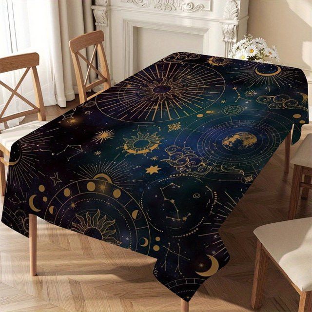 VIKAMA Luxus-Sternbild-Tischdecke wasserdicht und ölbeständig im amerikanischen Retro-Design - Bild 1