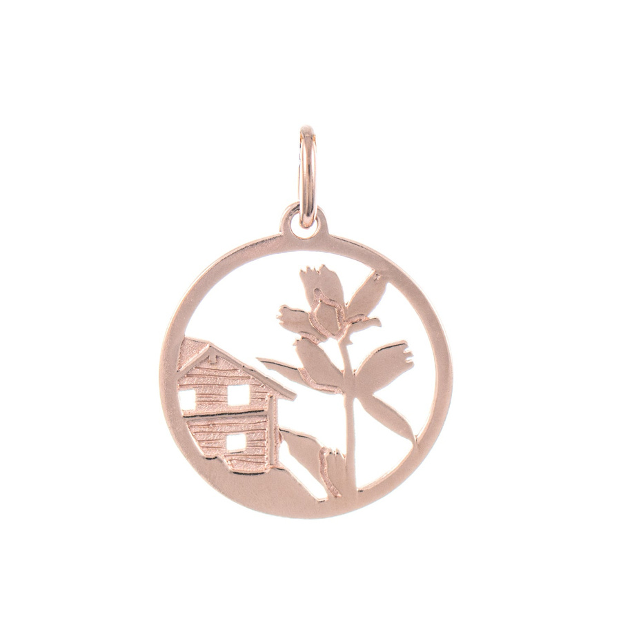 Goettgen Anhänger Enzian, 925 Silber, Roségold, Unisex - Bild 1