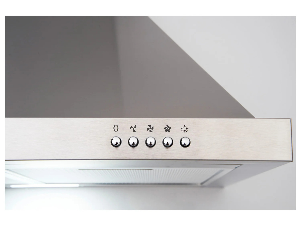 Respekta Kaminhaube Island CH22078IXB in Silber, Wandmontage, Edelstahl und Glas mit LED-Display - Bild 2