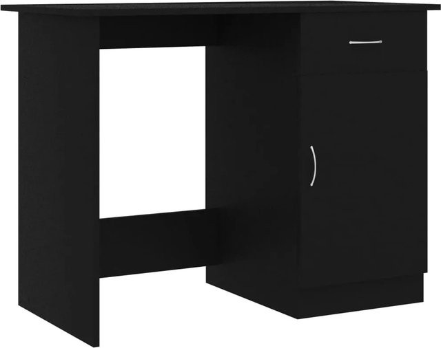 vidaXL Schreibtisch in Schwarz aus Holzwerkstoff mit modernem Design, B/T/H: 100 x 50 x 76 cm - Bild 1