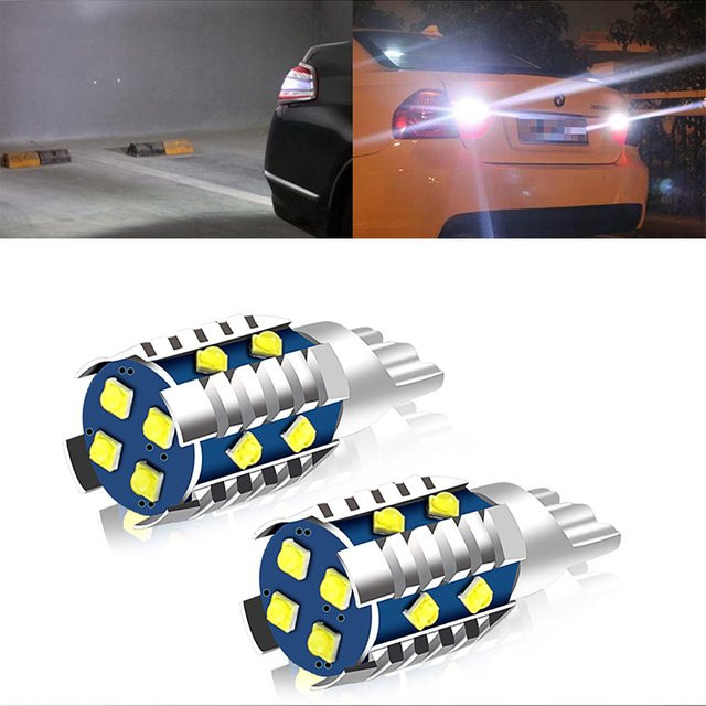 APMATAUTO 2er Set Canbus T15 W16W 921 912 LED Rückleuchten in Weiß 6000K für Auto Rückfahrlicht und Bremslicht 12V - Bild 1