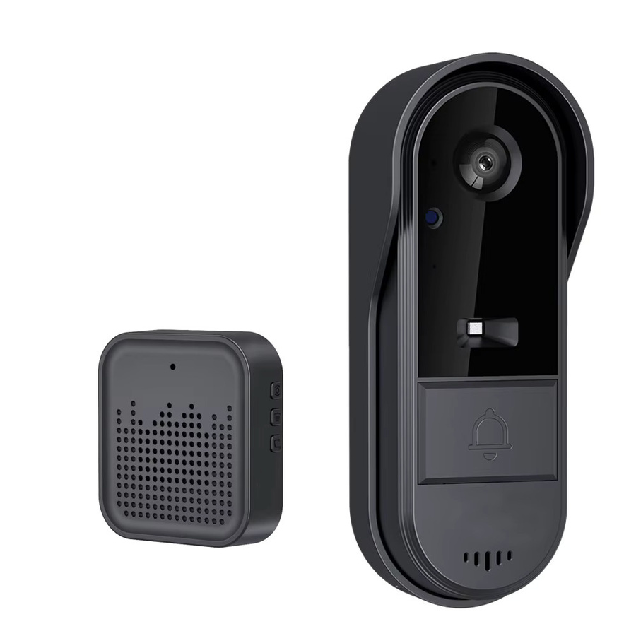 Tuya Smart WiFi Outdoor Türklingel Kamera in Schwarz mit HD Nachtsicht und Bewegungsmelder als wasserdichte visuelle Gegensprechanlage - Bild 6