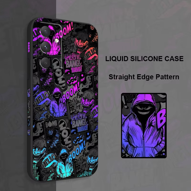 Blackface Clown Handyhülle für Samsung Galaxy A-Serie in Blau und Multicolour - Bild 2
