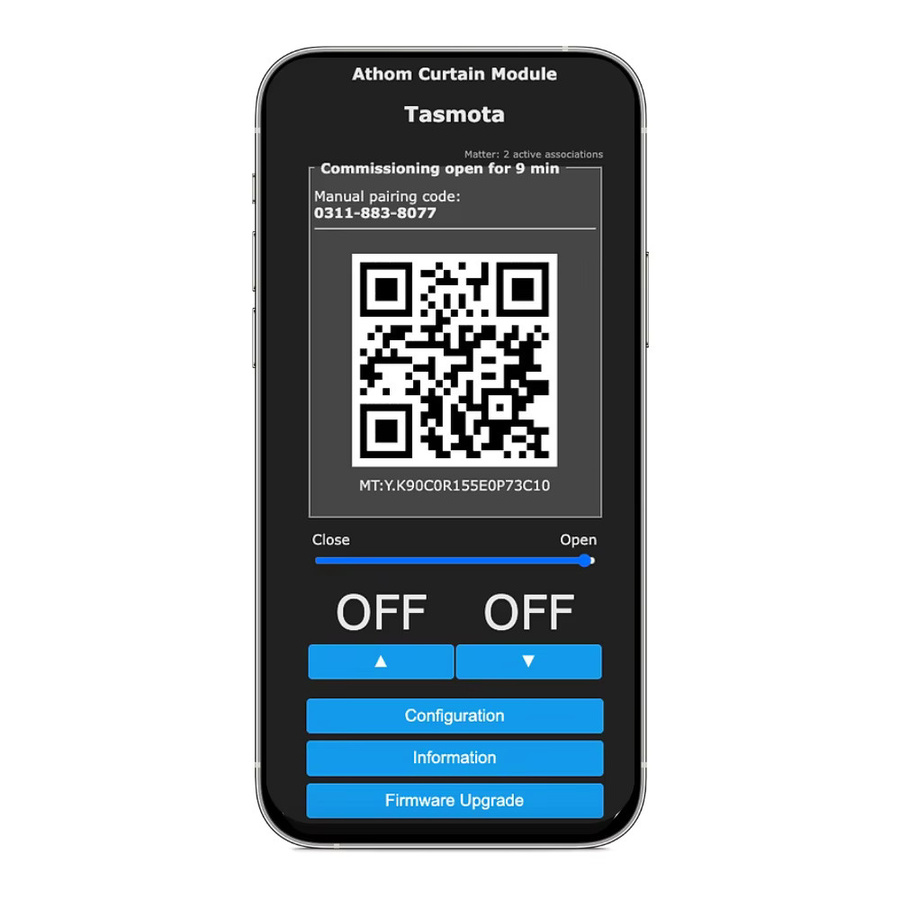 IoTorero Vorhangmodul ESP32C3 mit Tasmota Matter MQTT Unterstützung für Home Assistant, 10A, Weiß - Bild 2
