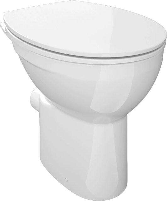 Domberg Stand-WC-Set DB1003 Weiß aus Keramik mit Rimless-Spülsystem, Soft-Close-Sitz und Comfort-Height-Funktion - Bild 1