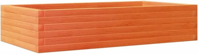vidaXL Pflanzkübel aus Massivholz Kiefer in Braun, B/T/H: 110 x 60 x 23 cm - Bild 1