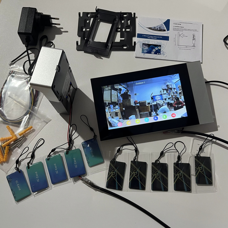 Smart Home Video-Gegensprechanlage mit 7 Zoll Farb-Touchscreen und 1080P WLAN Kamera via Tuya App - Bild 2