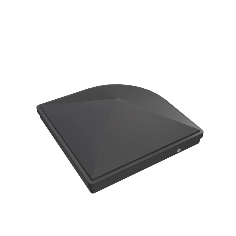 GroJa Pfostenkappe Premium aus Zinkdruckguss für quadratische Pfosten, Farbe: Anthrazit, Breite: 9 cm, Tiefe: 9 cm - Bild 2