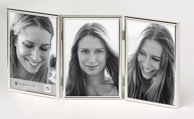 Walther Design Chloe Portrait Bilderrahmen aus Metall in Silber, B/H: 10 x 15 cm - Bild 1