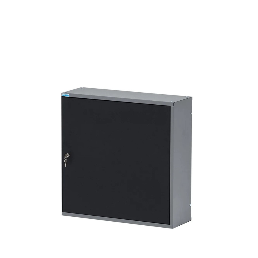 Küpper Hängeschrank eintürig mit 6 Sichtboxen in Schwarz-Hellgrau B/H/T: 60 x 60 x 20 cm - Bild 2