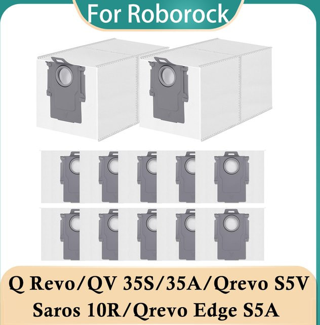 Roborock Staubbeutel in Weiß für Q Revo, Qrevo S, Qrevo Pro, Qrevo Master, Qrevo Plus, S8 MaxV Ultra und weitere Modelle - Bild 1