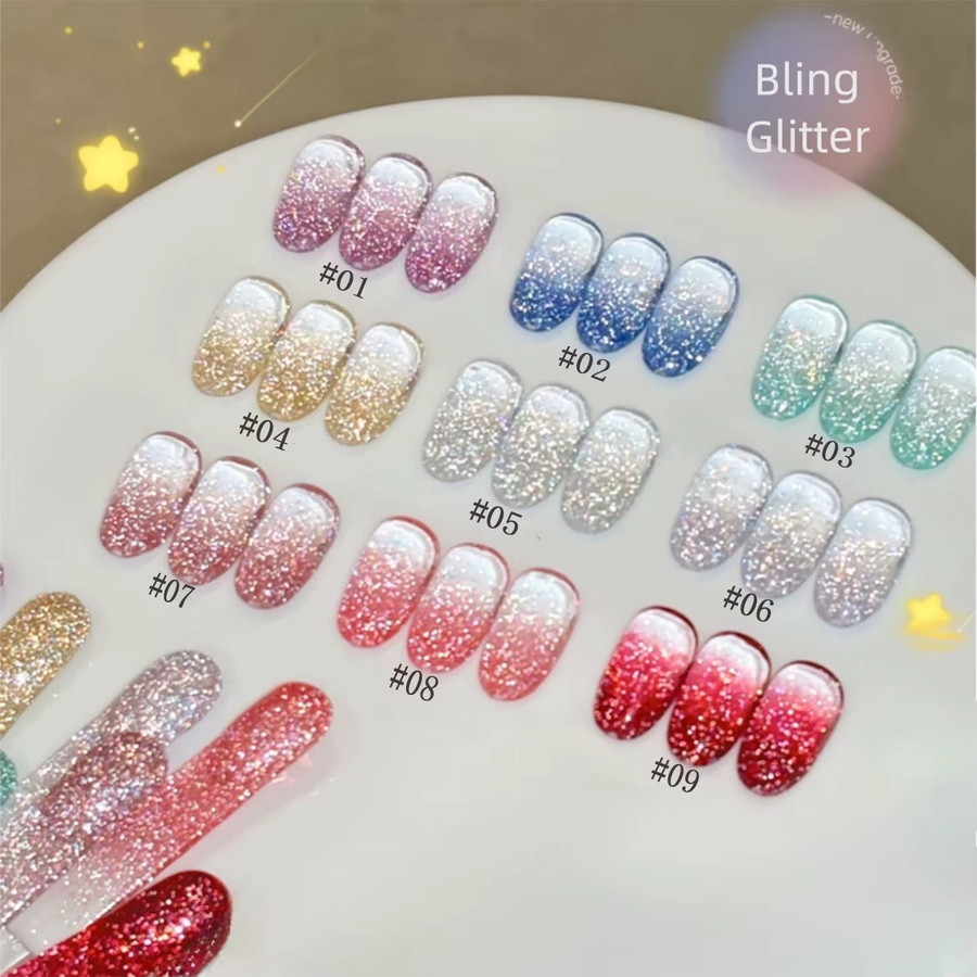 MIANEL Ice Clear Diamond Gel Nagellack, schimmernd - Bild 2