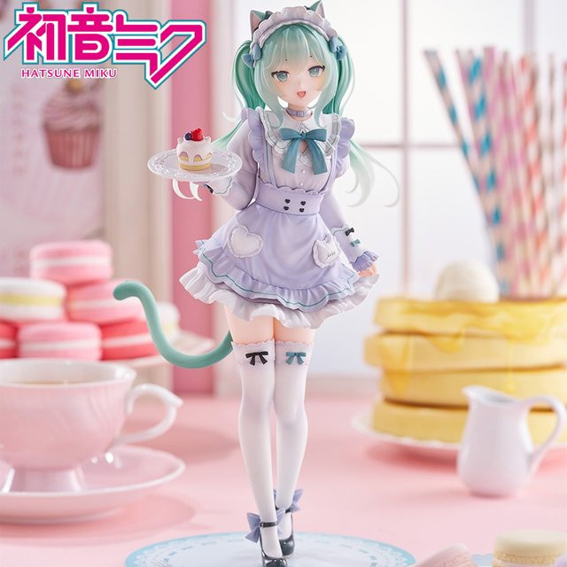 Bandai Hatsune Miku Desktop-Figur, Maid-Version, Einzelfigur - Bild 1
