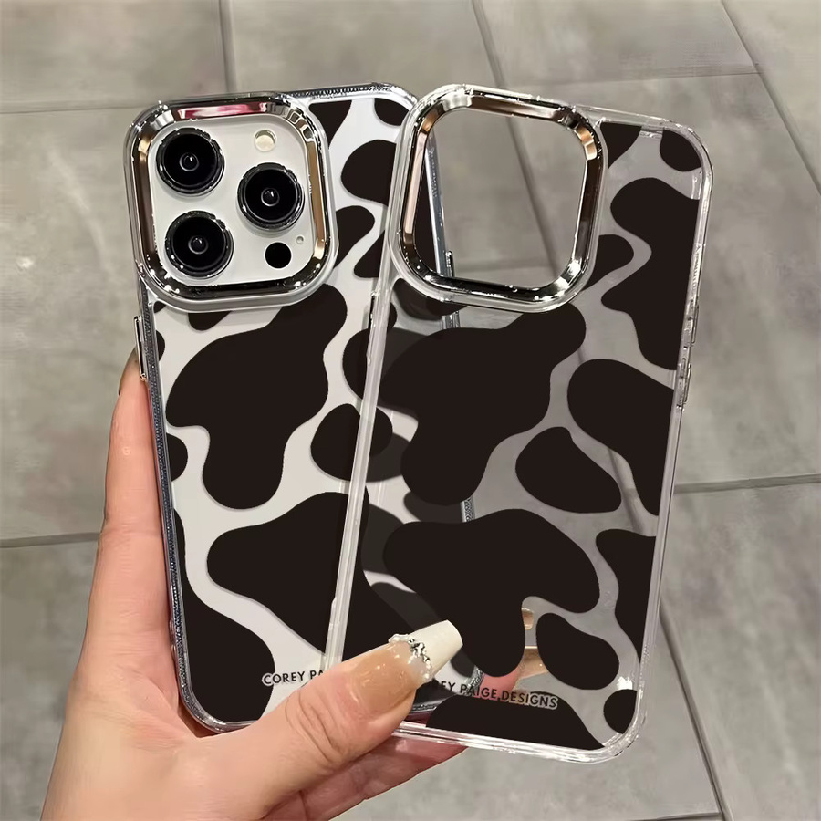 Transparente Silikon-Handyhülle mit Kuh-Print für Apple iPhone 11 bis iPhone 17 Pro Max - Bild 4