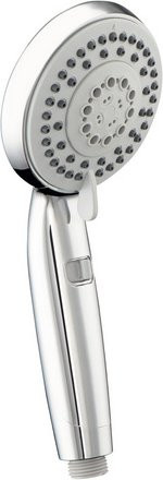 WELLWATER Handbrause Darkon mit 5 Strahlarten in Chrom und Silber - Bild 1