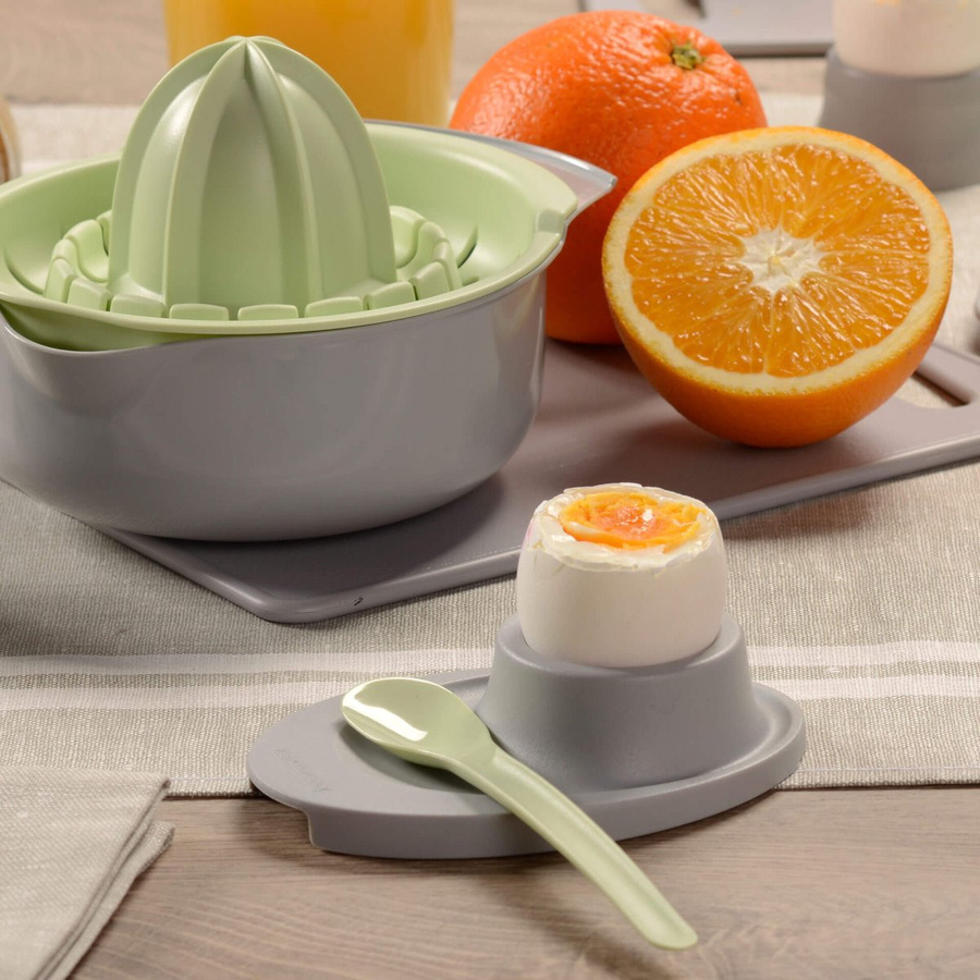 Fackelmann Eierlöffel Eco Set, 4 Stück, grün, Länge: 14 cm - Bild 2