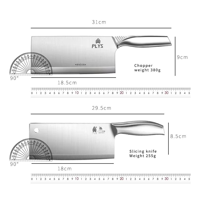 Seiko Forged Chef Cleaver Mehrzweck-Küchenmesser aus Edelstahl in Silber - Bild 5