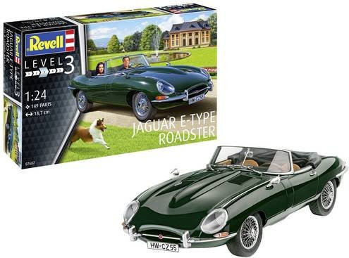 Revell Jaguar E-Type Roadster Modellauto im Maßstab 1:24