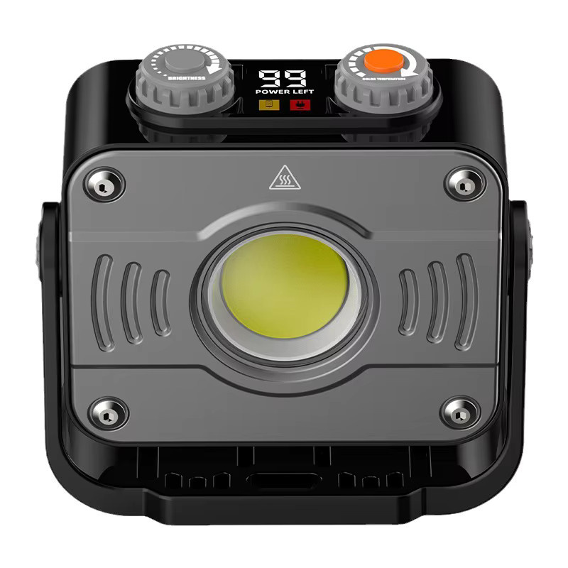 ESMARTER LED COB Arbeitsleuchte Schwarz mit 8000mAh Akku, dimmbar und wasserdicht als tragbare Camping-Zeltlampe für Notfälle - Bild 6