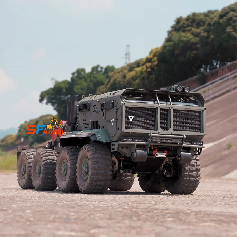 SMODELF ST10X RC-Truck 1/10 8x8, RC-Auto, Metallmodell, mit Licht- und Soundsystem, ferngesteuert - Bild 2