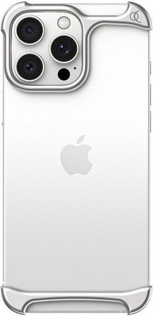 AllBodyWear Aluminium Metall Handyhülle mit Wärmeableitung für iPhone 13, 14, 15 Plus, 16 Pro Max und 17 Air in Silber - Bild 1