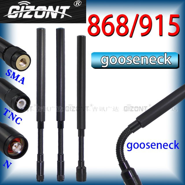 GIZONT Taktische Schwanenhalsantenne für Meshtastic und Handgeräte, 868MHz/915MHz, Schwarz - Bild 1