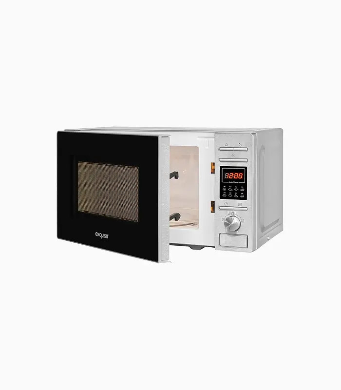 Exquisit MW 820 DIG Mikrowelle mit Grill in Silber, B/T/H: 43,9 x 32,7 x 20,0 cm - Bild 2
