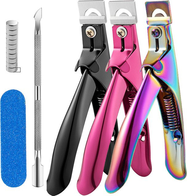 LUSLUKING Nagelpflege-Set Fuchsia, 14-teilig - Bild 1