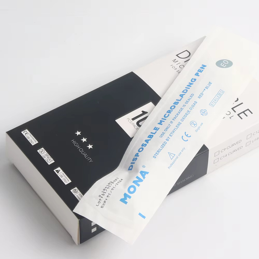 cjmio Microblading Augenbrauen Stift mit 18Klinge, 10 Stück, Unisex - Bild 4