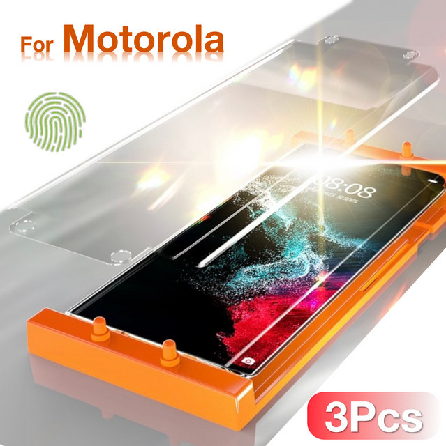 3er-Set Displayschutzfolie für Motorola Moto Edge 40 Edge 30 X40 X30 S30 Pro Ultra Fusion, transparent mit Montage-Kit - Bild 1