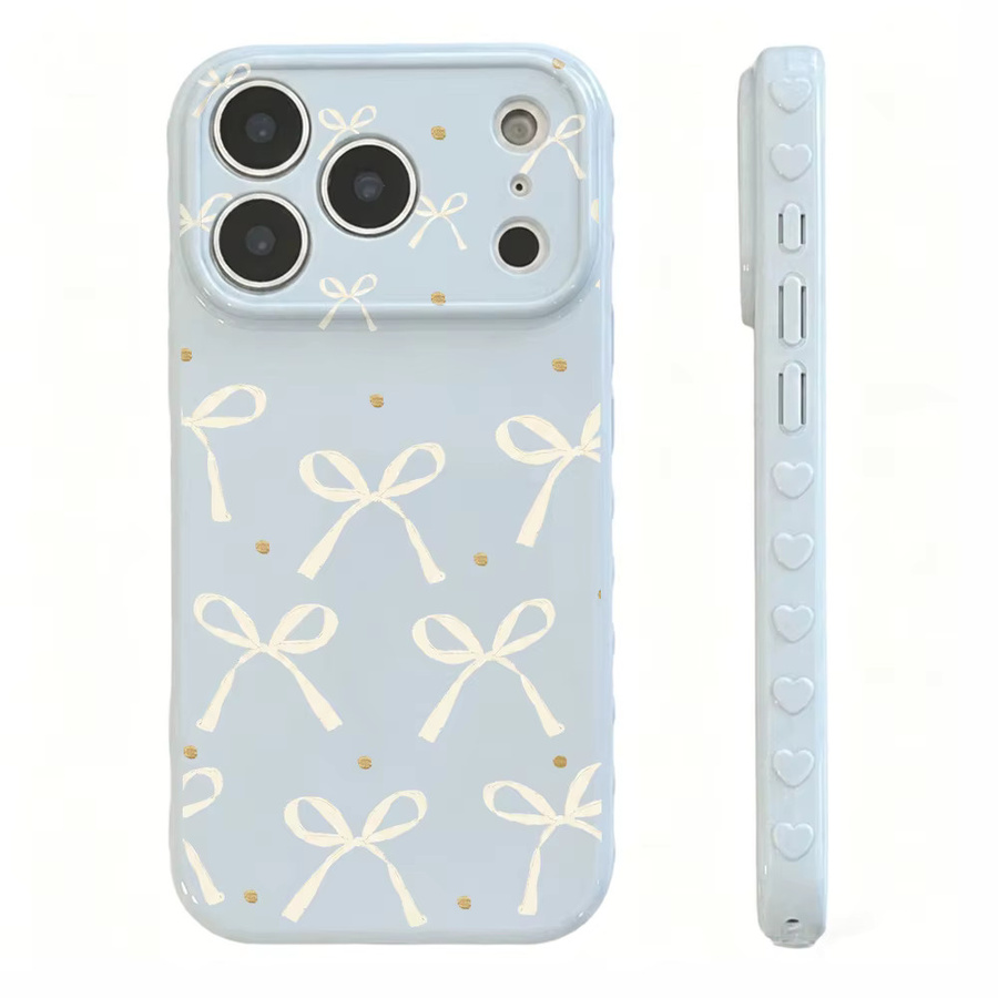 Stoßfeste Handyhülle mit Schleifen-Design für Samsung Galaxy (Blau) - Bild 4