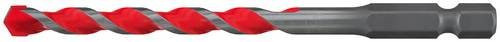 Fischer D-U HEX 561646 Mehrzweckbohrer mit Sechskantschaft in Rot, Durchmesser: 8 mm, Gesamtlänge: 100 mm - Bild 1