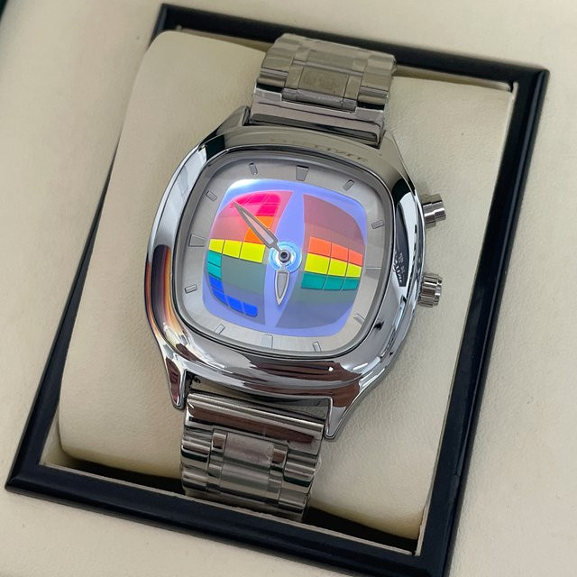 ZBJP Armbanduhr, Digitaluhr, Quarz, Edelstahl, Schwarz, Unisex - Bild 1