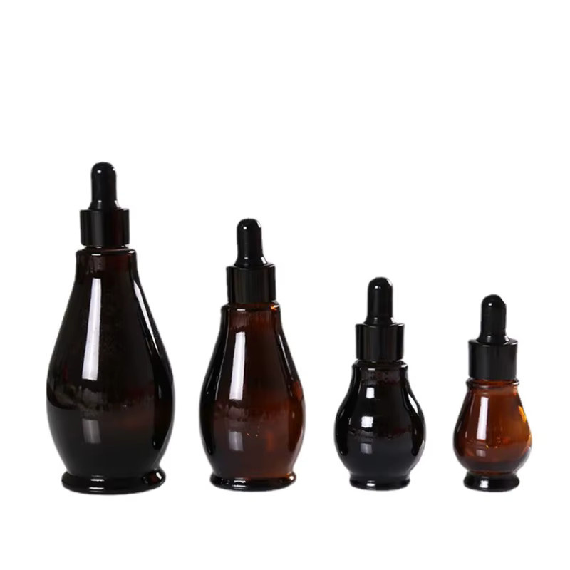 HNKMP Braunglas Tropfflaschen mit Pipette, 5 ml-10 ml, Nachfüllbar - Bild 2