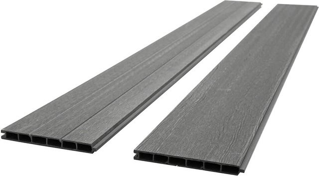 Home Deluxe WPC Sichtschutzzaun Callado Ersatzpaneel Anthrazit B: 170 cm, H: 20,3 cm - Bild 1
