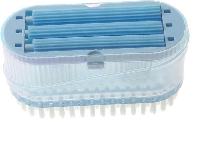 NATAWA Multifunktionale Seifenbox mit Abfluss und rutschfester Basis, Blau - Bild 1
