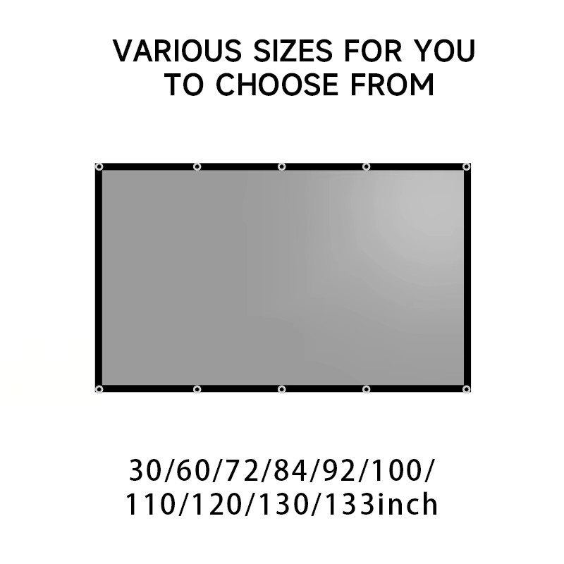 Projektor Leinwand aus reflektierendem Anti-Licht-Stoff in Silber und Grau für Xiaomi und Xgimi Projektoren - Bild 3