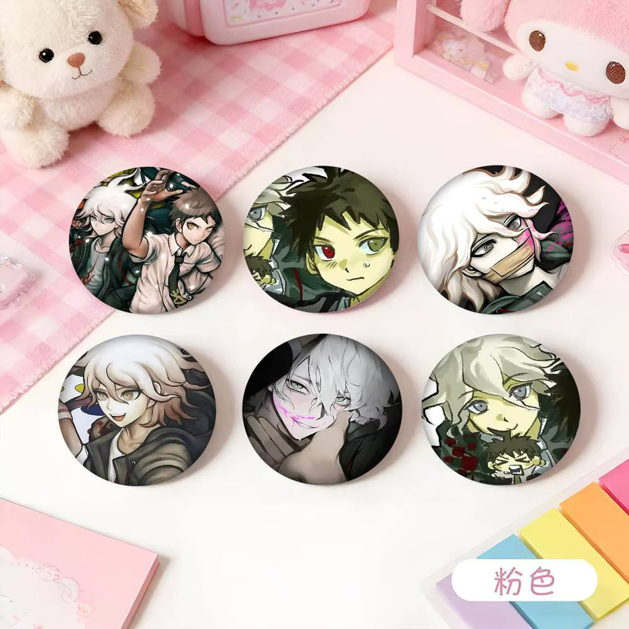 Brosche Nagito Hajime Komahina, Emaille-Pin, rund - Bild 2