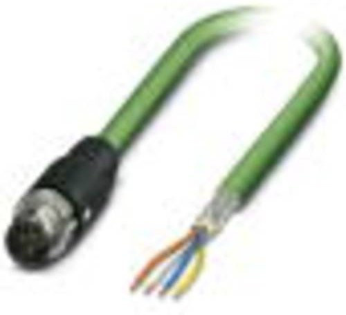 Phoenix Contact Sensor-Aktor-Anschlussleitung Cat5e Ethernet/LAN, grün, Länge: 1,00 m, 4-polig - Bild 1