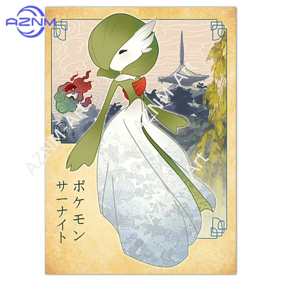 KAYOU Anime Pokémon Leinwandposter mit Glurak und Pikachu als moderne Wanddekoration in Mehrfarbig - Bild 1