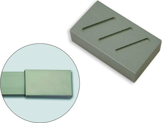 Gardinia Endstück Luxor für Schienen in Silber, Stahl-gebürstet, 2er Pack - Bild 1
