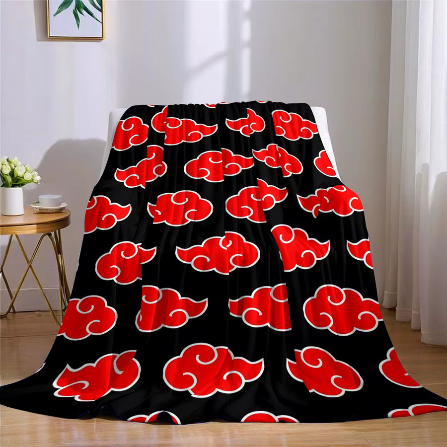 Beast Kingdom Flanelldecke Anime Red Cloud Design in Rot, weich und warm für Couch und Dekoration - Bild 4