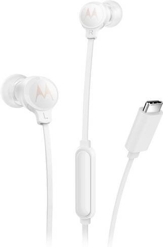 Motorola In-Ear Kopfhörer Weiß mit Mikrofon-Stummschaltung - Bild 1