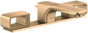 Hansgrohe Axor Urquiola 3-Loch-Waschtischarmatur in Brushed Bronze mit Pop-up-Abfluss - Bild 1