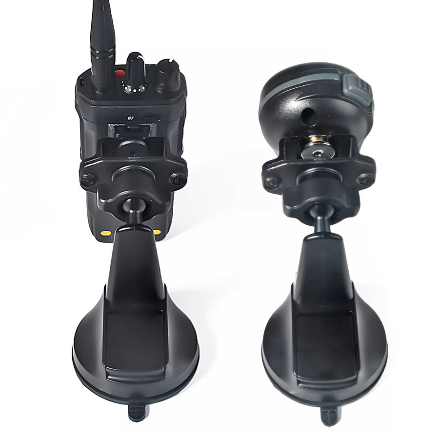 RUNUPTOP Saugnapf-Radio-Halterung für das Armaturenbrett in Schwarz, passend für Baofeng UV5R und Motorola Talkabout Handheld-CB-Radios mit hinterem Clip - Bild 4