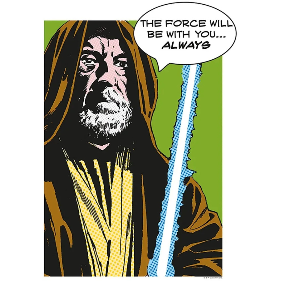 Komar Star Wars Wandbild Obi Wan Paper Poster Multicolor B: 30 cm, H: 40 cm - Bild 2