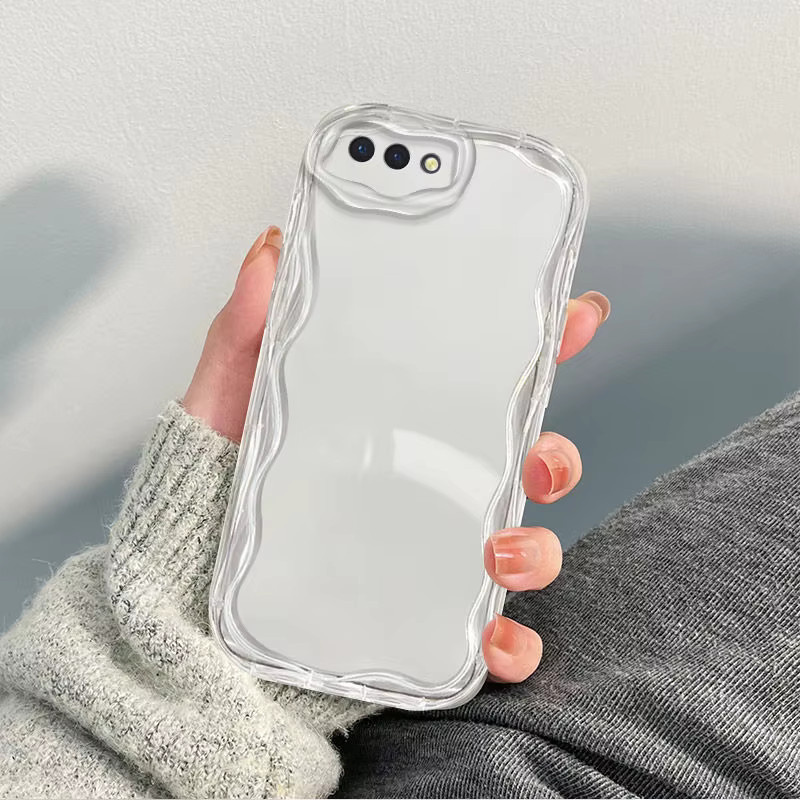 Transparente TPU Wave Soft Case Handyhülle für Oppo A3s, Oppo AX5 und Oppo A12E (CPH1803, CPH1853, CPH1805) - Bild 3