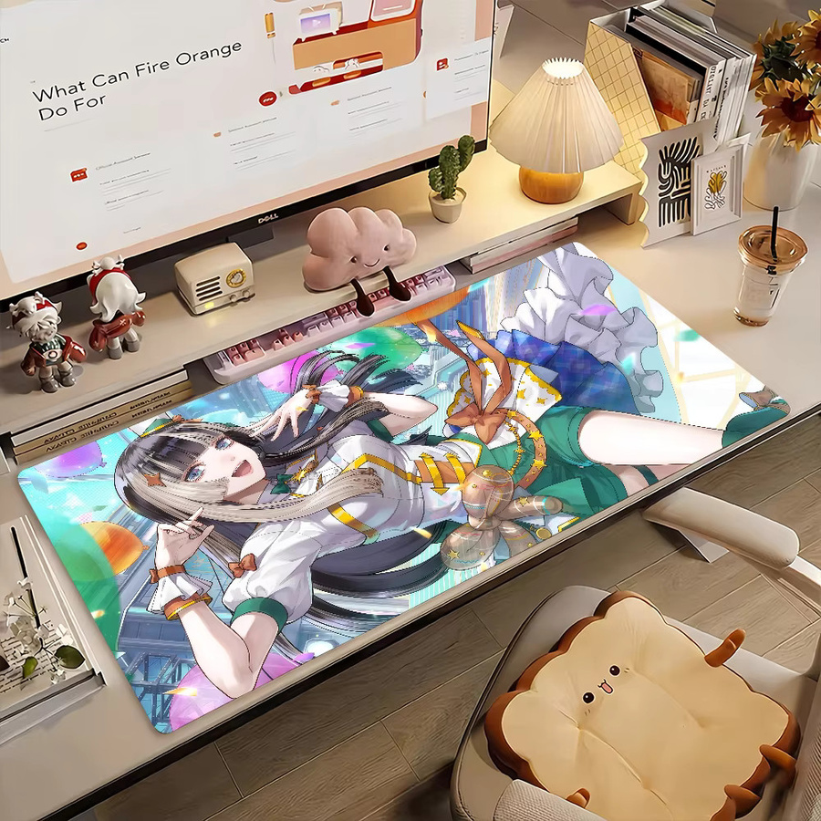 Virtual Idols J-Juufuutei Raden Gaming Mauspad, rutschfeste Schreibtischunterlage für Laptop und Gaming, Multicolour - Bild 3