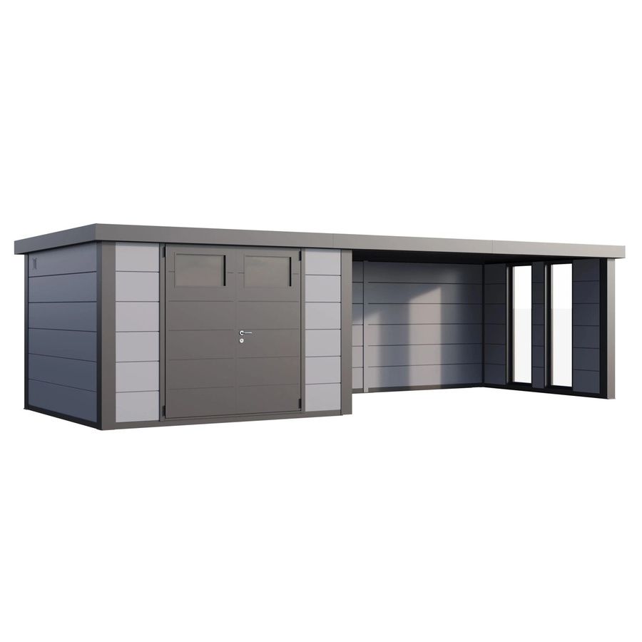 Telluria Gerätehaus Classico Lounge XL Rechts mit Fenster, Grau, B/T/H: 782 x 318 x 219 cm - Bild 2