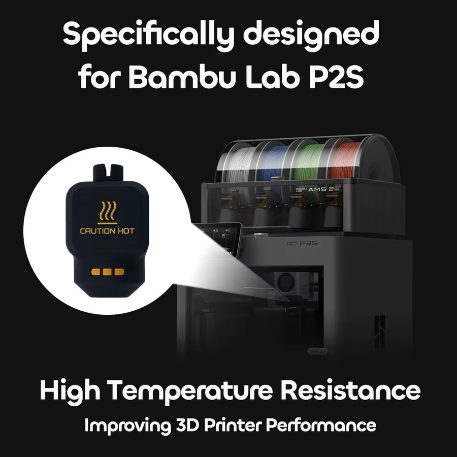 Bambu Lab Silikonsocke für P2S Düse als Hotend Schutzhülle in Schwarz - Bild 5
